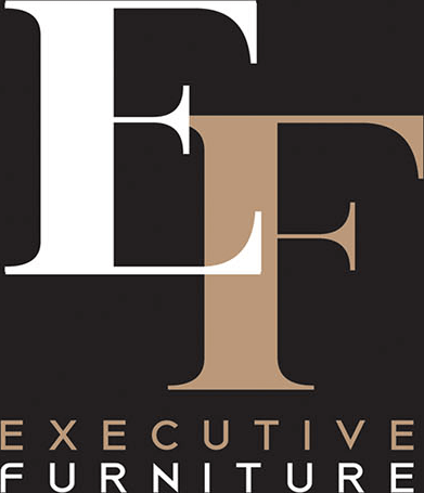 Executive Furniture logo - black background with white lettering.