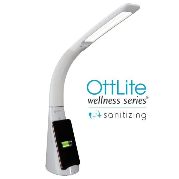 OttLite lamp with phone charging dock